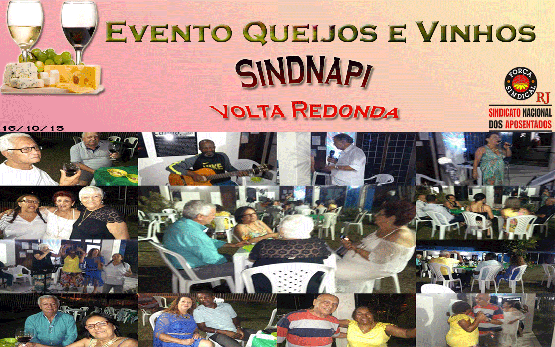 Evento Queijos e Vinhos - Sindnapi Volta Redonda